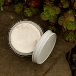 Close-up of Smudge Body Butter rich creamy texture for body hydration