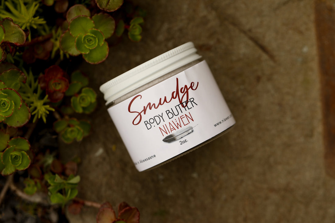 Smudge Body Butter natural body moisturizer with sacred smudging botanicals - Niawen