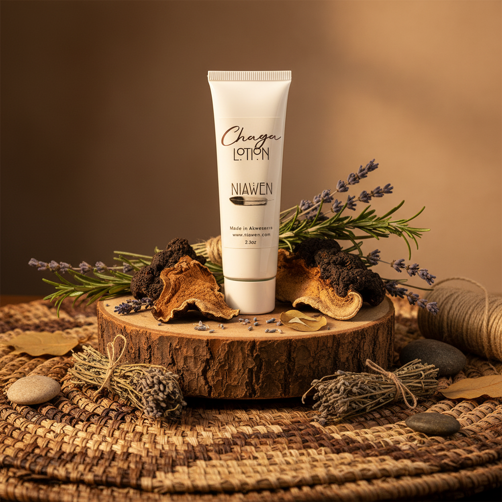 Chaga Lotion - Wildcraft Body Lotion - Soothes Dry Skin - Niawen Chaga Lotion - Wildcraft Body Lotion - Soothes Dry Skin - Niawen