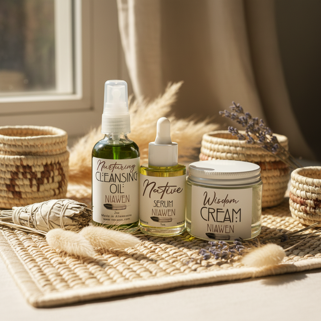 Glow Ritual Trio with sweetgrass baskets