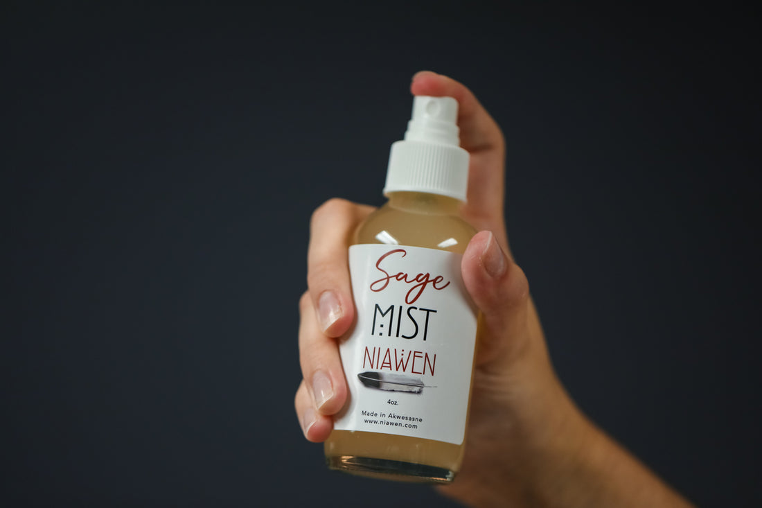 Sage Mist lifestyle image showing natural purification ritual