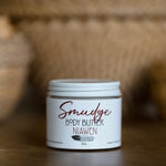 Smudge Body Butter in use showing luxurious body moisturizing ritual