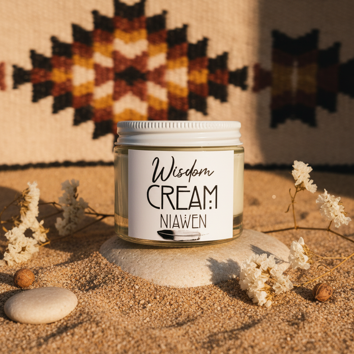 Wisdom Cream with natural background